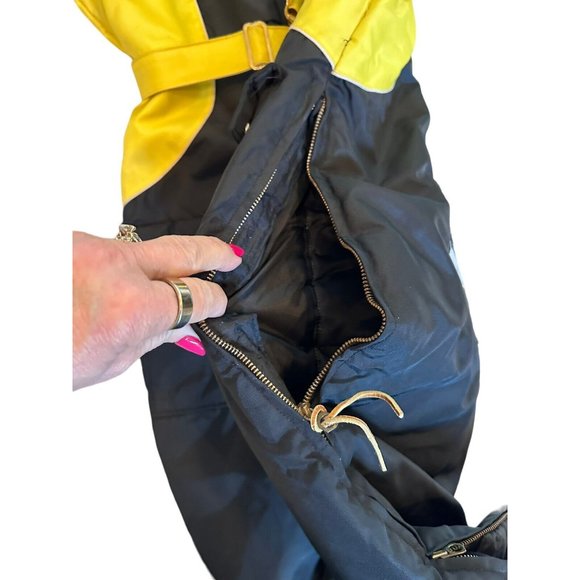 Vtg Walls Blizzard Pruf Insulated Polaris Snowsuit Faux Fur Collar, Medium - Picture 6 of 16